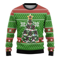 German Shepherd Pine Xmas Christmas Ugly Christmas Sweater Xmas Holiday Patterns - Wonder Print Shop