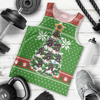 German Shepherd Pine Xmas Christmas Men Tank Top Xmas Holiday Patterns - Wonder Print Shop