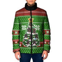 German Shepherd Pine Xmas Christmas Padded Jacket Xmas Holiday Patterns - Wonder Print Shop