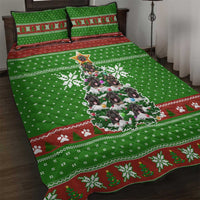 German Shepherd Pine Xmas Christmas Quilt Bed Set Xmas Holiday Patterns - Wonder Print Shop
