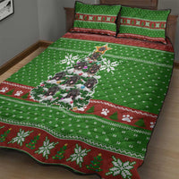 German Shepherd Pine Xmas Christmas Quilt Bed Set Xmas Holiday Patterns - Wonder Print Shop