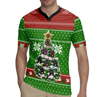 German Shepherd Pine Xmas Christmas Rugby Jersey Xmas Holiday Patterns - Wonder Print Shop