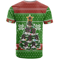 German Shepherd Pine Xmas Christmas T Shirt Xmas Holiday Patterns - Wonder Print Shop