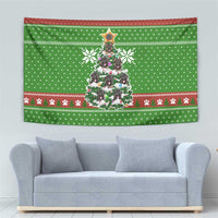 German Shepherd Pine Xmas Christmas Tapestry Xmas Holiday Patterns - Wonder Print Shop