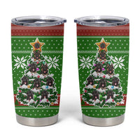 German Shepherd Pine Xmas Christmas Tumbler Cup Xmas Holiday Patterns - Wonder Print Shop