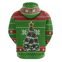 German Shepherd Pine Xmas Christmas Zip Hoodie Xmas Holiday Patterns - Wonder Print Shop