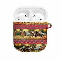 Horse Native American Pattern Christmas Christmas AirPods Case Xmas Holiday Patterns - Wonder Print Shop