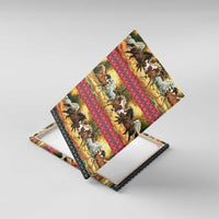 Horse Native American Pattern Christmas Christmas Canvas Wall Art Xmas Holiday Patterns - Wonder Print Shop