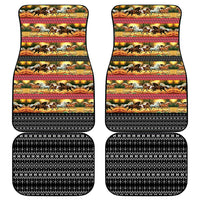 Horse Native American Pattern Christmas Christmas Car Mats Xmas Holiday Patterns - Wonder Print Shop