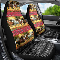 Horse Native American Pattern Christmas Christmas Car Seat Cover Xmas Holiday Patterns - Wonder Print Shop