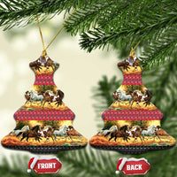 Horse Native American Pattern Christmas Ceramic Ornament Xmas Holiday Patterns - Wonder Print Shop