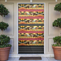 Horse Native American Pattern Christmas Christmas Door Cover Xmas Holiday Patterns - undefined