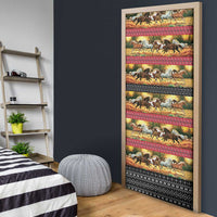 Horse Native American Pattern Christmas Christmas Door Cover Xmas Holiday Patterns - undefined