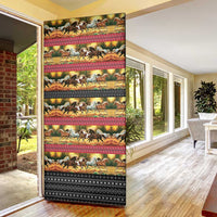 Horse Native American Pattern Christmas Christmas Door Cover Xmas Holiday Patterns - undefined
