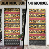Horse Native American Pattern Christmas Christmas Door Cover Xmas Holiday Patterns - undefined