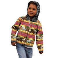 Horse Native American Pattern Christmas Christmas Kid Hoodie Xmas Holiday Patterns - undefined