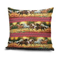 Horse Native American Pattern Christmas Christmas Pillow Cover Xmas Holiday Patterns - Wonder Print Shop