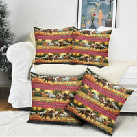 Horse Native American Pattern Christmas Christmas Pillow Cover Xmas Holiday Patterns - Wonder Print Shop
