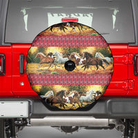 Horse Native American Pattern Christmas Christmas Spare Tire Cover Xmas Holiday Patterns - Wonder Print Shop