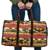 Horse Native American Pattern Christmas Christmas Travel Bag Xmas Holiday Patterns - Wonder Print Shop