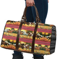 Horse Native American Pattern Christmas Christmas Travel Bag Xmas Holiday Patterns - Wonder Print Shop