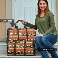 Horse Native American Pattern Christmas Christmas Travel Bag Xmas Holiday Patterns - Wonder Print Shop