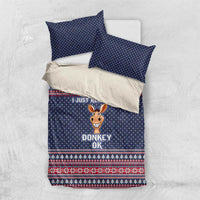 I Just Really Like Donkey Christmas Christmas Bedding Set Xmas Holiday Patterns - Wonder Print Shop