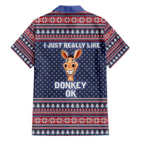 I Just Really Like Donkey Christmas Christmas Family Matching Summer Maxi Dress and Hawaiian Shirt Xmas Holiday Patterns - Wonder Print Shop