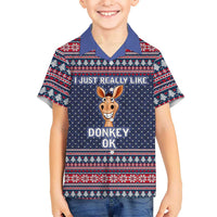 I Just Really Like Donkey Christmas Christmas Hawaiian Shirt Xmas Holiday Patterns - Wonder Print Shop