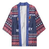 I Just Really Like Donkey Christmas Christmas Kimono Xmas Holiday Patterns - Wonder Print Shop