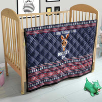 I Just Really Like Donkey Christmas Christmas Quilt Xmas Holiday Patterns - Wonder Print Shop