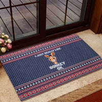 I Just Really Like Donkey Christmas Christmas Rubber Doormat Xmas Holiday Patterns - Wonder Print Shop