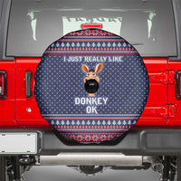 I Just Really Like Donkey Christmas Christmas Spare Tire Cover Xmas Holiday Patterns - Wonder Print Shop