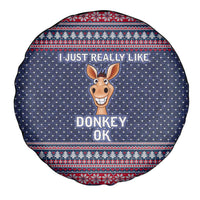 I Just Really Like Donkey Christmas Christmas Spare Tire Cover Xmas Holiday Patterns - Wonder Print Shop