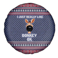 I Just Really Like Donkey Christmas Christmas Spare Tire Cover Xmas Holiday Patterns - Wonder Print Shop
