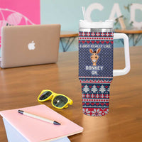 I Just Really Like Donkey Christmas Christmas Tumbler With Handle Xmas Holiday Patterns - Wonder Print Shop