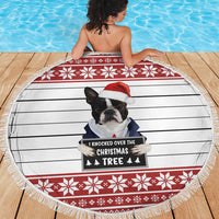 I Knocked Over Yhe Christmas Tree Christmas Christmas Beach Blanket Xmas Holiday Patterns - Wonder Print Shop