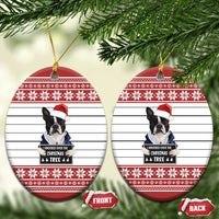 I Knocked Over Yhe Christmas Tree Christmas Ceramic Ornament Xmas Holiday Patterns - Wonder Print Shop