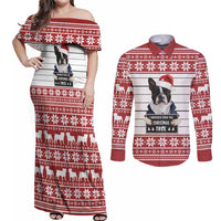 I Knocked Over Yhe Christmas Tree Christmas Christmas Couples Matching Off Shoulder Maxi Dress and Long Sleeve Button Shirt Xmas Holiday Patterns - Wonder Print Shop