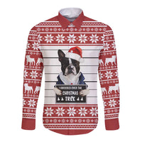 I Knocked Over Yhe Christmas Tree Christmas Christmas Long Sleeve Button Shirt Xmas Holiday Patterns - Wonder Print Shop