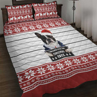 I Knocked Over Yhe Christmas Tree Christmas Christmas Quilt Bed Set Xmas Holiday Patterns - Wonder Print Shop