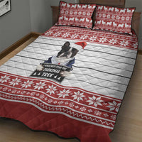 I Knocked Over Yhe Christmas Tree Christmas Christmas Quilt Bed Set Xmas Holiday Patterns - Wonder Print Shop