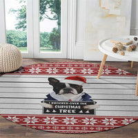 I Knocked Over Yhe Christmas Tree Christmas Christmas Round Carpet Xmas Holiday Patterns - Wonder Print Shop