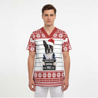 I Knocked Over Yhe Christmas Tree Christmas Christmas Scrub Top Xmas Holiday Patterns - Wonder Print Shop