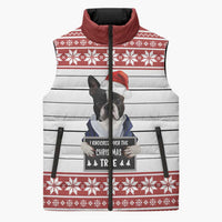 I Knocked Over Yhe Christmas Tree Christmas Christmas Sleeveless Puffer Jacket Xmas Holiday Patterns - Wonder Print Shop