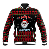 I Love It When You Call Me Big Poppa Christmas Christmas Baseball Jacket Xmas Holiday Patterns - Wonder Print Shop