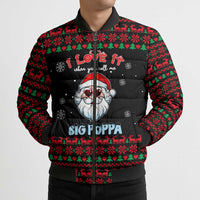 I Love It When You Call Me Big Poppa Christmas Christmas Bomber Puffer Jacket Xmas Holiday Patterns - Wonder Print Shop