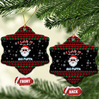 I Love It When You Call Me Big Poppa Christmas Ceramic Ornament Xmas Holiday Patterns - Wonder Print Shop