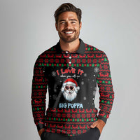 I Love It When You Call Me Big Poppa Christmas Christmas Long Sleeve Polo Shirt Xmas Holiday Patterns - Wonder Print Shop