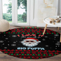 I Love It When You Call Me Big Poppa Christmas Christmas Round Carpet Xmas Holiday Patterns - Wonder Print Shop
